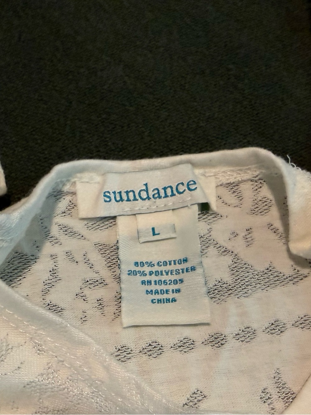 Sundance Lace-Pattern Tank Top size L - Picture 2 of 2